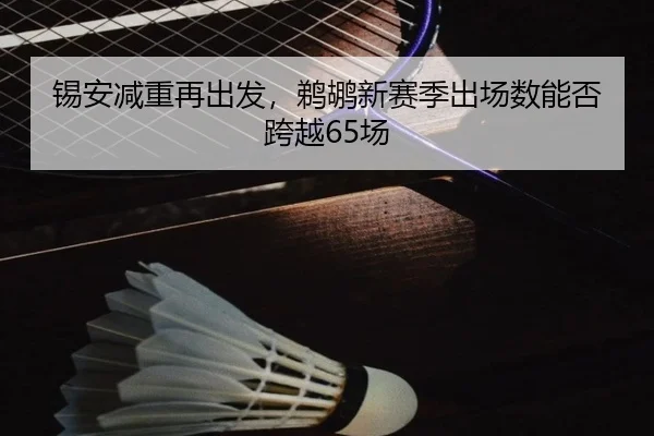 锡安减重再出发，鹈鹕新赛季出场数能否跨越65场